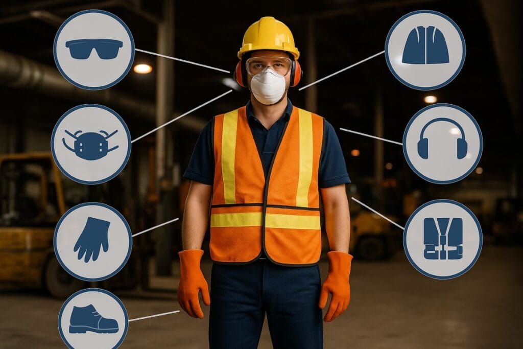 elementos de protección personal en el trabajo