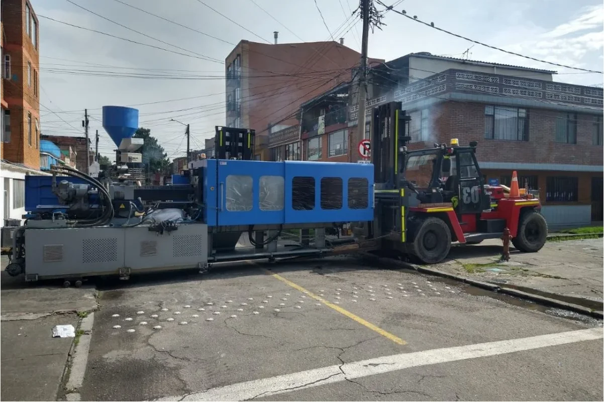 Carga de maquinaria pesada