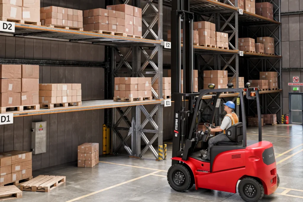 montacargas pasillo angosto